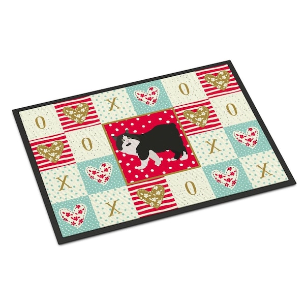 Carolines Treasures 24 x 36 in. Cymric Cat Love Indoor or Outdoor Mat CK5593JMAT - main